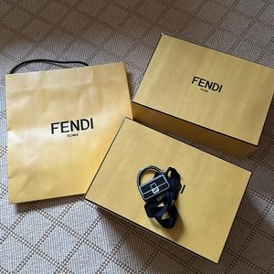 Fendi empty 2 box and shopping back